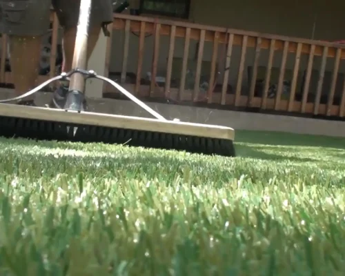 install-turf-broom